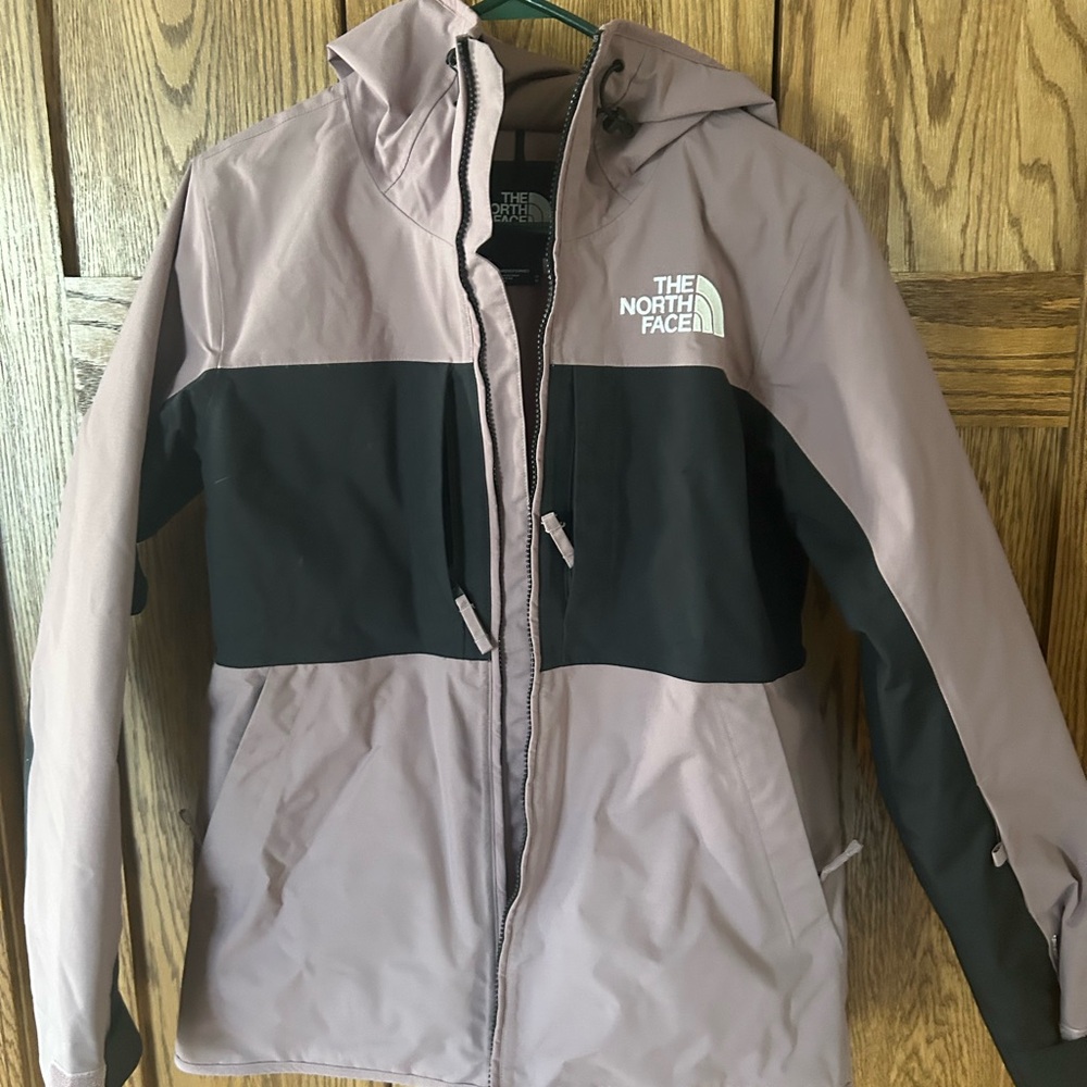The North Face Mauve and Black Hooded Jacket
